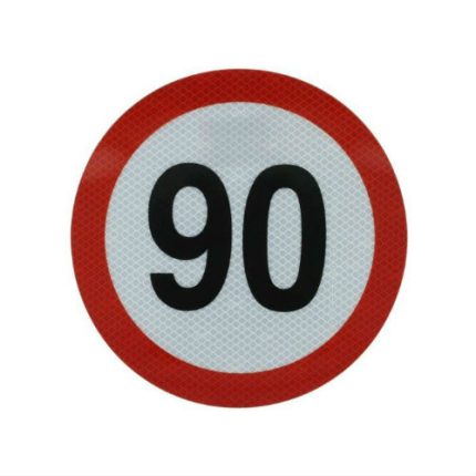 Sticker mare limitator viteza 90km