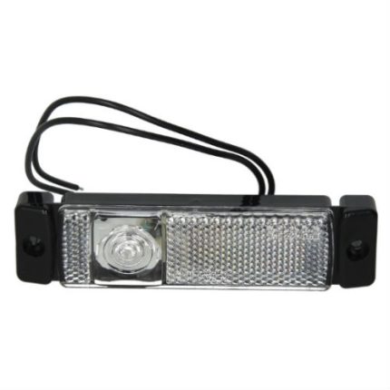 Lampa pozitie alba LED 12/24V cu fir