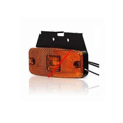 Lampa pozitie galbena LED cu suport si fir 12/24V