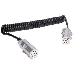 Cablu electric 7 pini 24V (6 pini mama 1 pin tata) mufa aluminiu