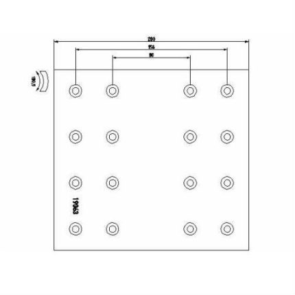 Set ferodouri saboti standard DAF 65 75 75CF 95 95XF